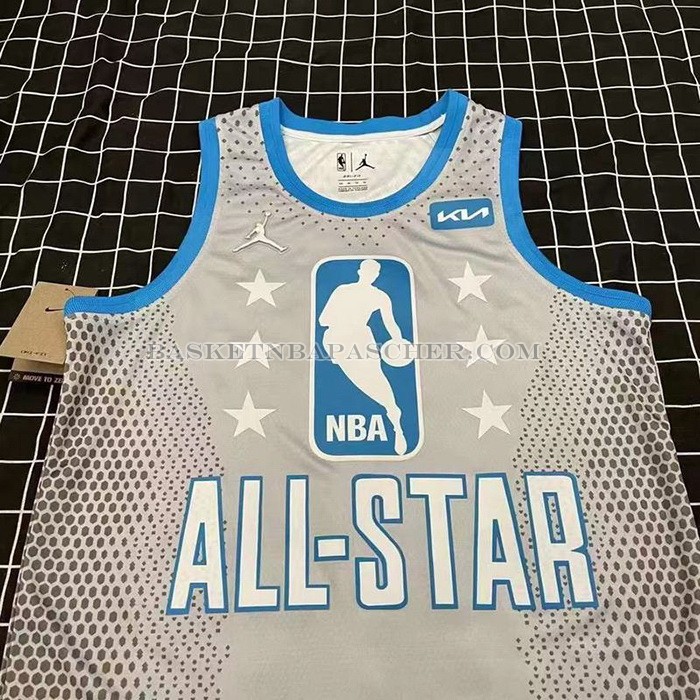Maillot All Star 2022 Los Angeles Lakers LeBron James NO 6 Gris